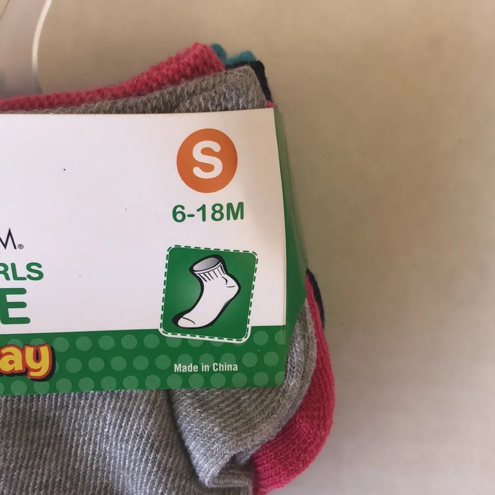 🌵 3/$15 10 pack multi color small toddler girls ankle socks 6-18 months